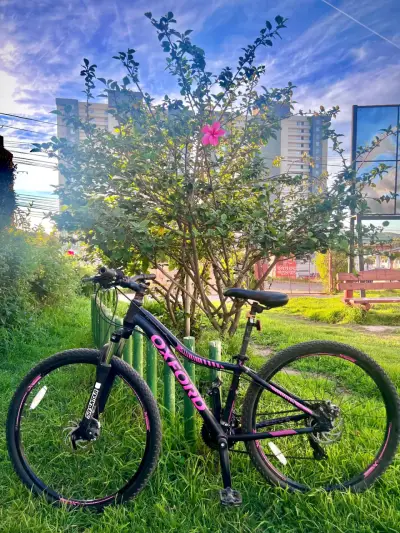 Bicicleta Oxford de Montaña Negra y Rosa - miniatura 1