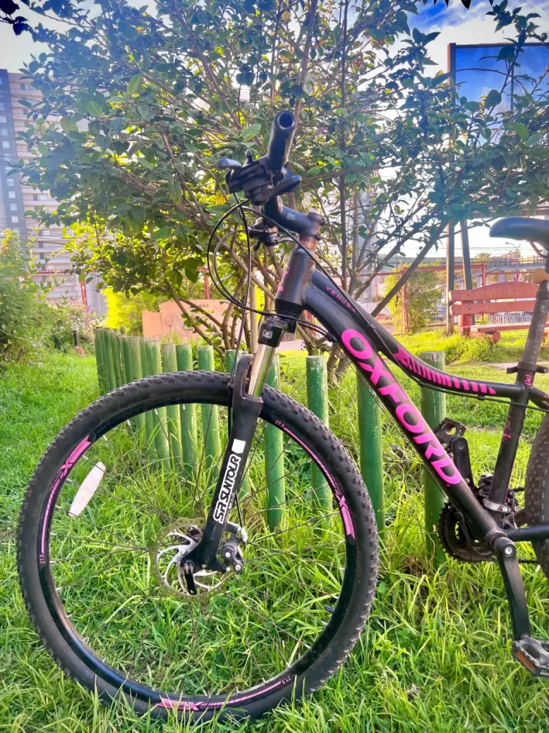 Bicicleta Oxford de Montaña Negra y Rosa - 2
