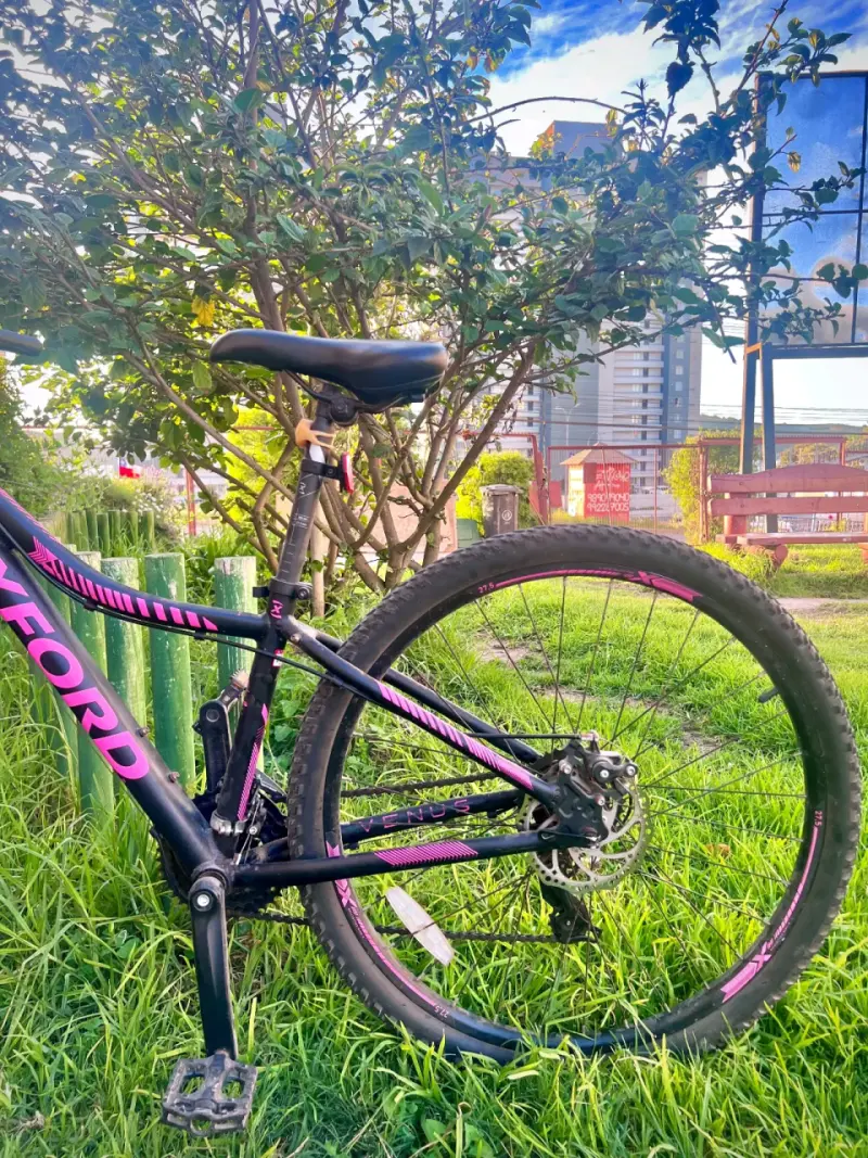 Bicicleta Oxford de Montaña Negra y Rosa - 4