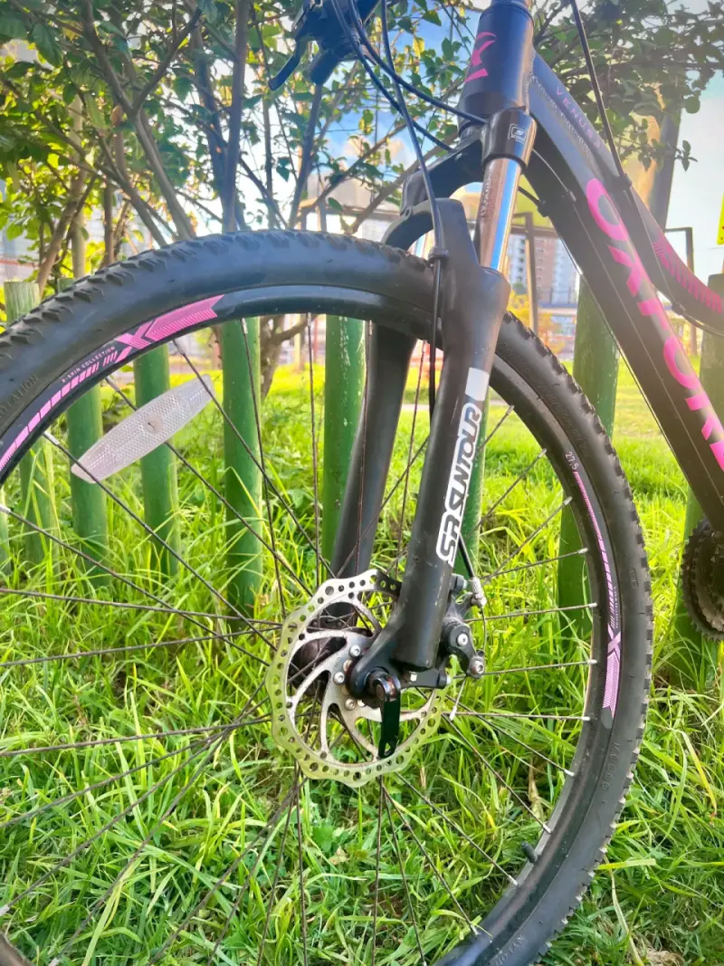 Bicicleta Oxford de Montaña Negra y Rosa - 6