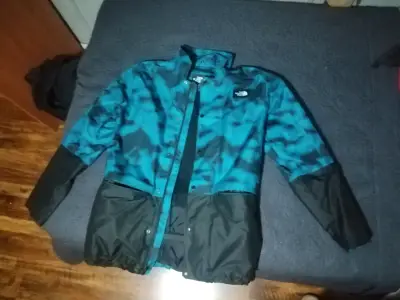 Chaqueta impermeable The North Face azul y negra - miniatura 1