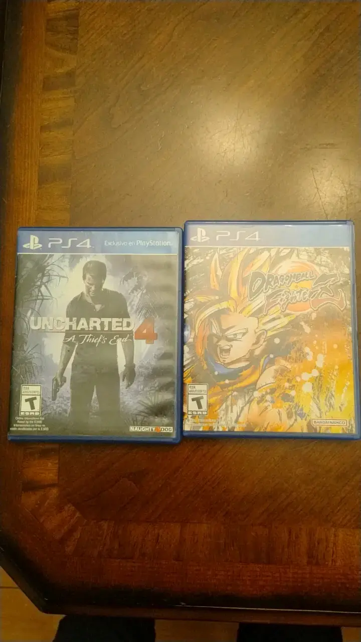 Juegos PS4 Uncharted 4 y Dragon Ball FighterZ - 1