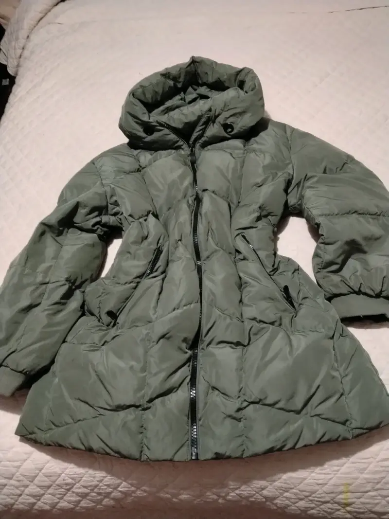 Chaqueta de cuero sintético negra para mujer - 5