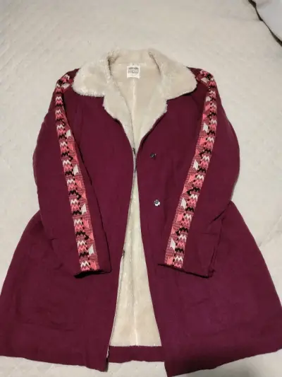 Chaqueta de cuero sintético negra para mujer - miniatura 3