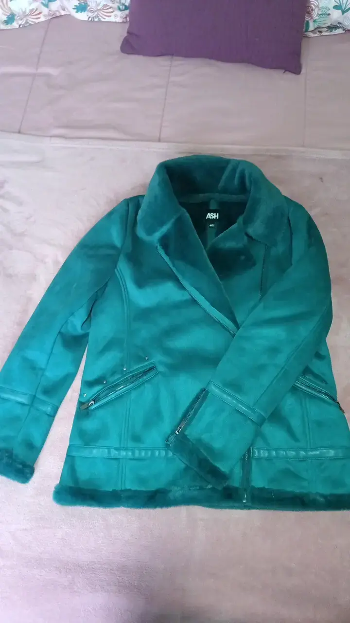 Abrigo de mujer verde ASH talla 40 - 1