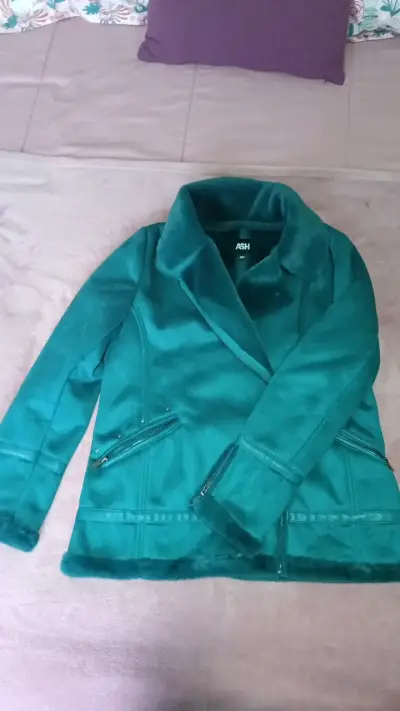 Abrigo de mujer verde ASH talla 40 - miniatura 1