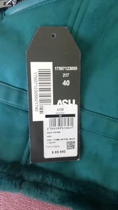 Abrigo de mujer verde ASH talla 40 - miniatura 3