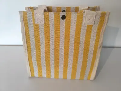 Bolsa de tela de rayas y bolsa de gato de regalo🎁 - miniatura 1