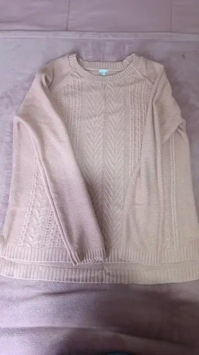 Suéter de punto rosa All Basic talla L - miniatura 1