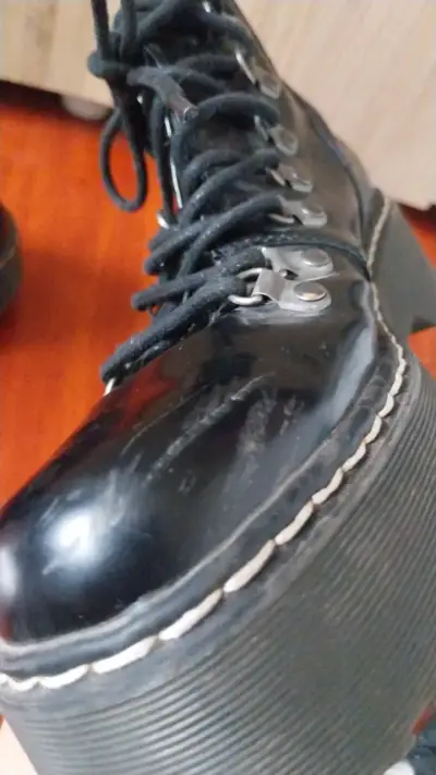Botines negros de charol con plataforma - miniatura 5