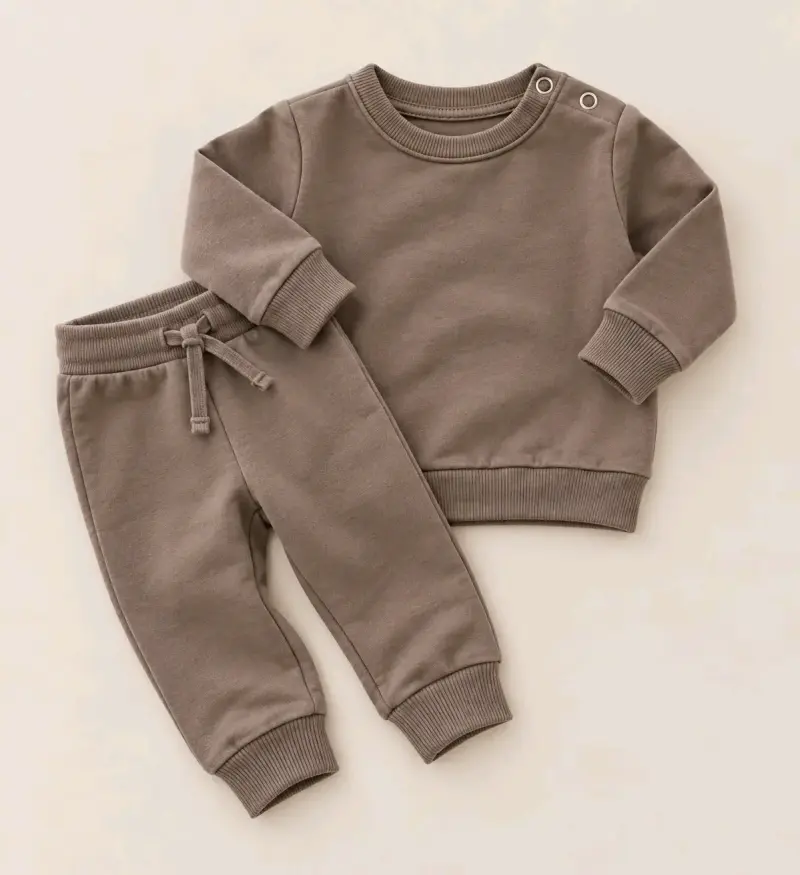 Conjunto de ropa para bebé color marrón - 1