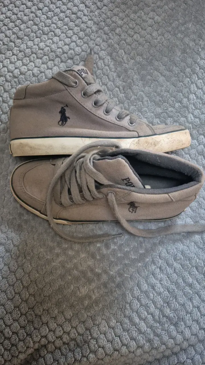 Zapatillas altas Polo Ralph Lauren grises N°34