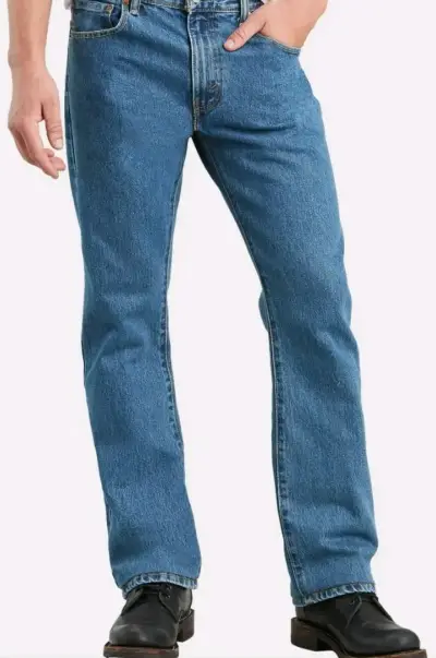 Jeans clásicos de mezclilla para hombre - miniatura 2