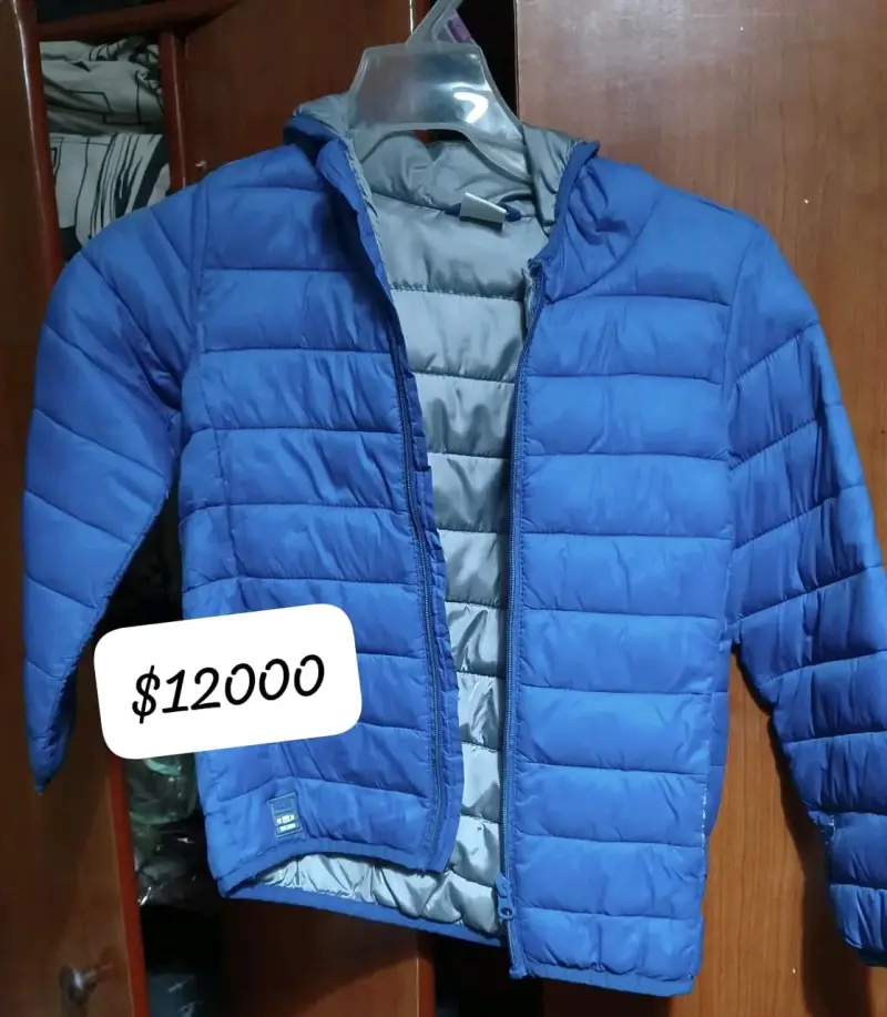 Chaqueta acolchada azul para niño - 1