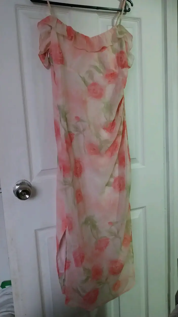 Vestido floral Simple Retro con volantes