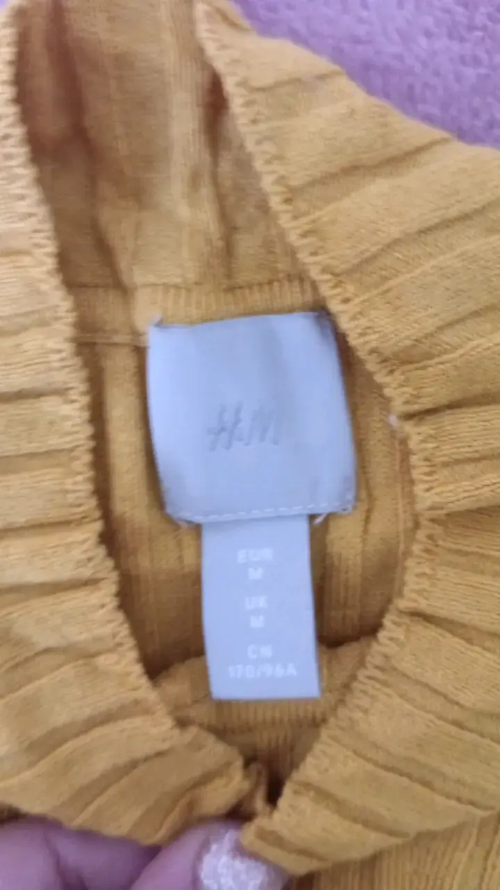 Suéter de punto mostaza H&M para mujer - 2