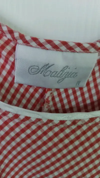 Vestido de tirantes rojo con encaje - miniatura 4