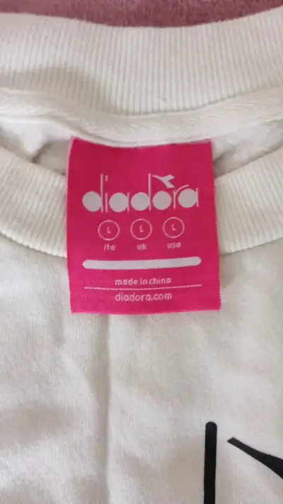 Polerón blanco Diadora talla L - miniatura 2
