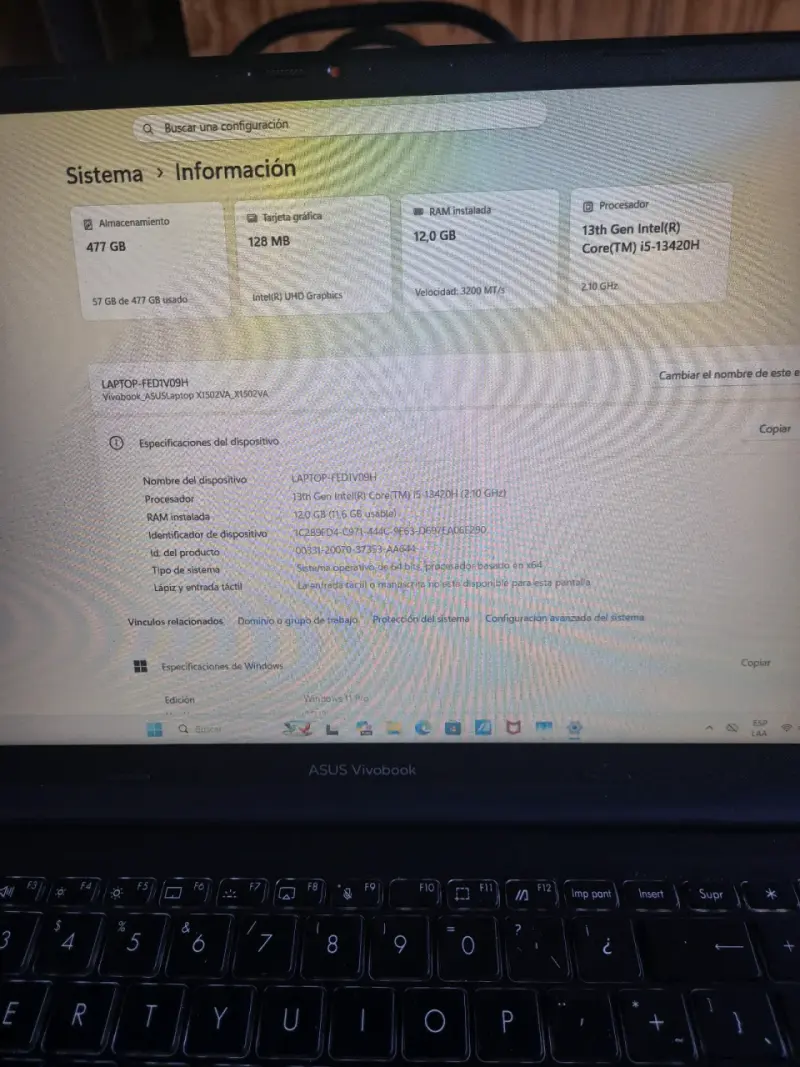 Laptop ASUS Vivobook Intel Core i5 13va Gen - 3