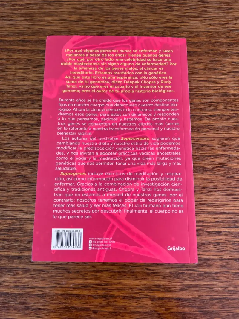 Libro 'Super Genes' de Deepak Chopra y R. Tanzi - 4