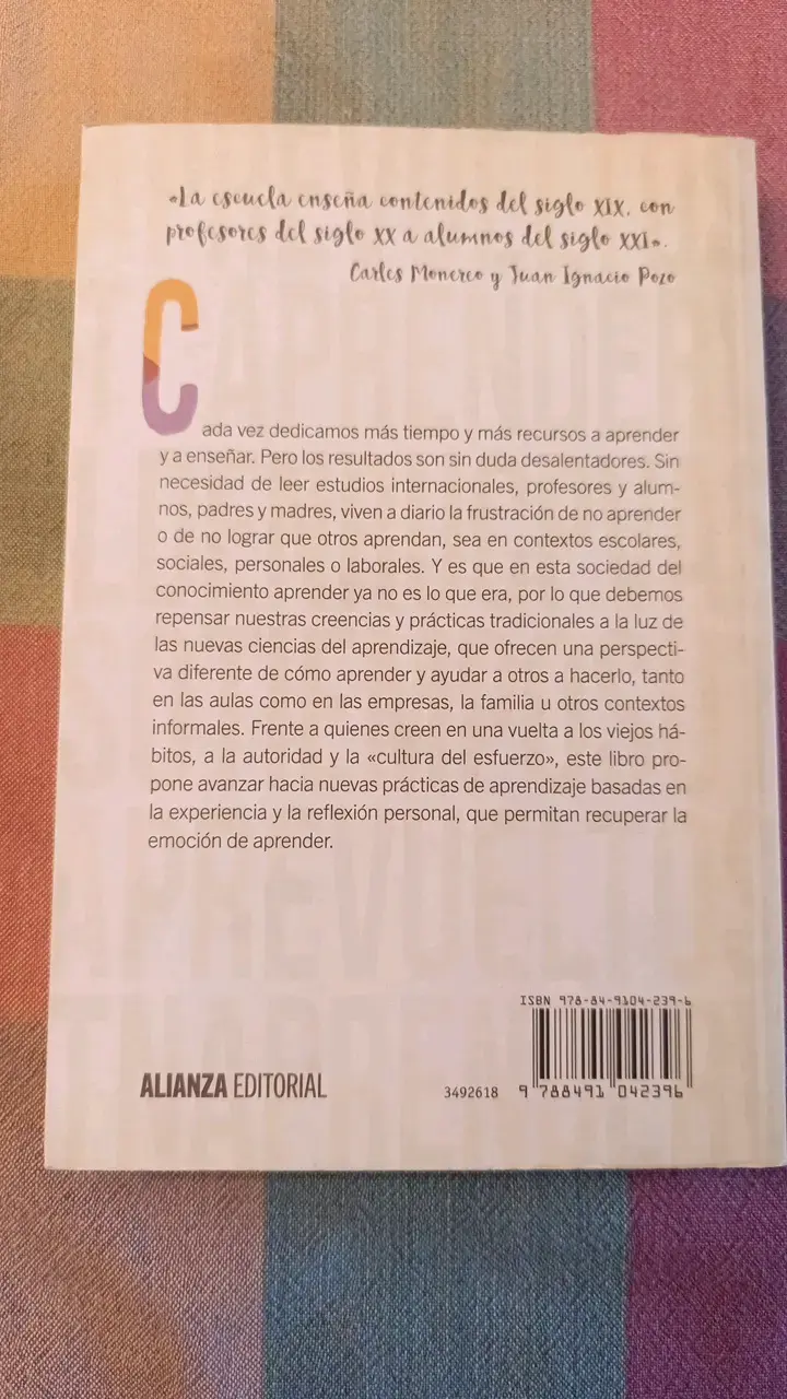 Aprender en Tiempos Revueltos de Juan Ignacio - 2