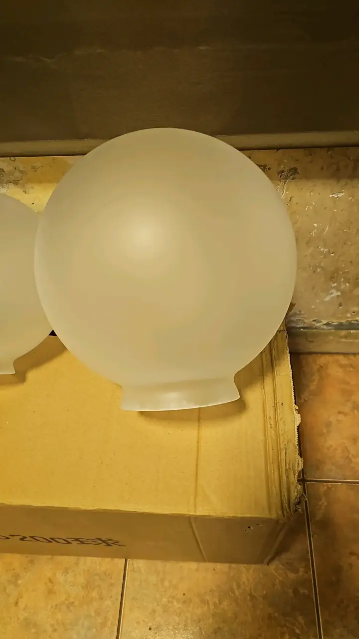 Pantallas de vidrio esmerilado de lámparas de 25 c - 1