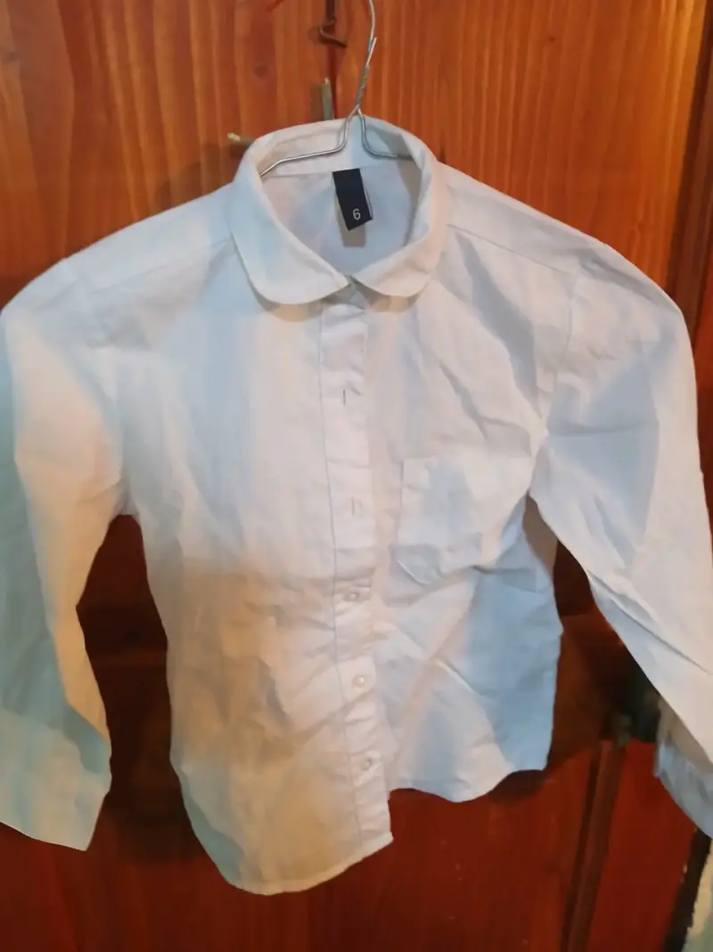 Camisa blanca de niño talla 12 - 4