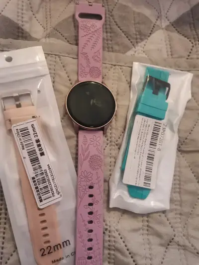 Reloj inteligente con correa floral rosa - miniatura 2