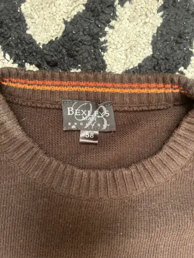 Suéter de rayas marrón y naranja Bexleys - miniatura 2