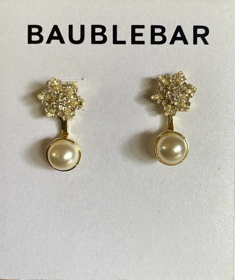 Pendientes de perla y cristal BaubleBar - 1