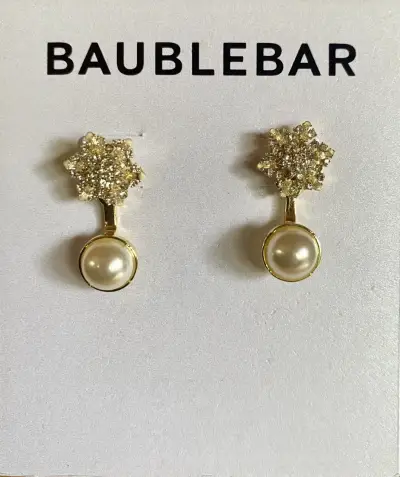 Pendientes de perla y cristal BaubleBar - miniatura 1