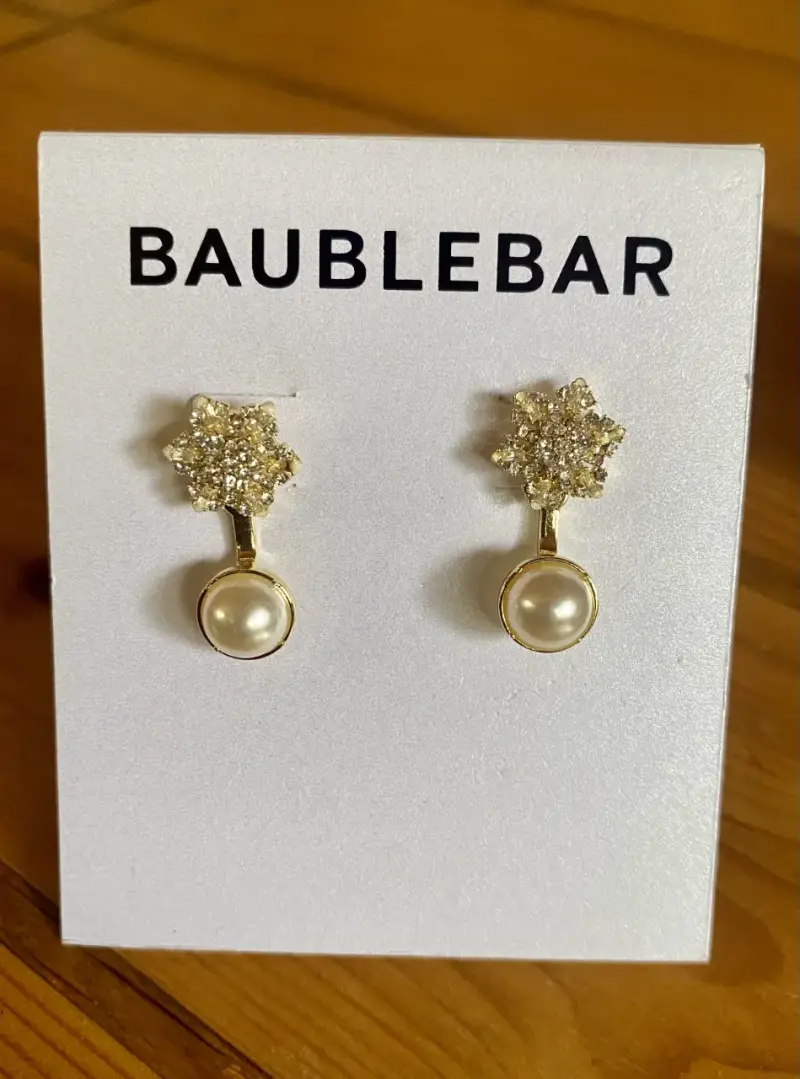 Pendientes de perla y cristal BaubleBar - 2