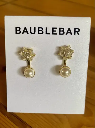Pendientes de perla y cristal BaubleBar - miniatura 2