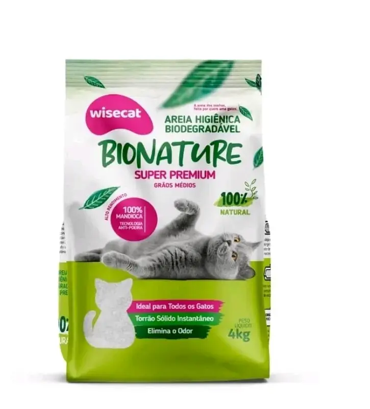 Arena de Yuca biodegradable para gatos Wisecat - 2
