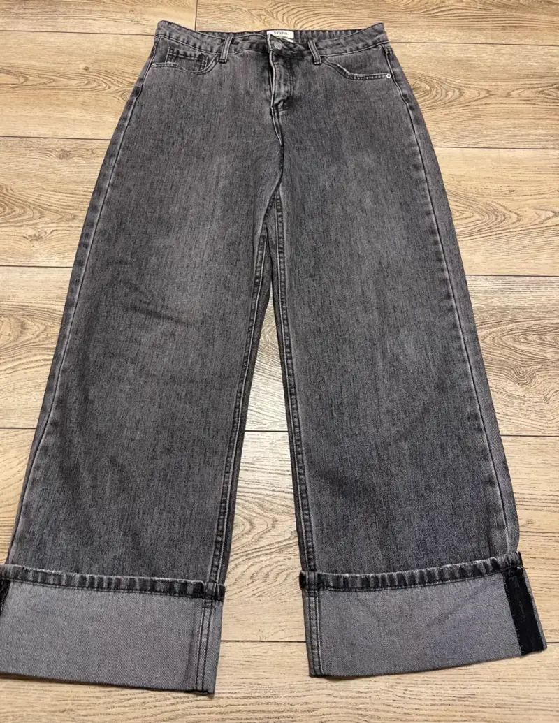 Jeans anchos grises Sybilla para mujer - 1