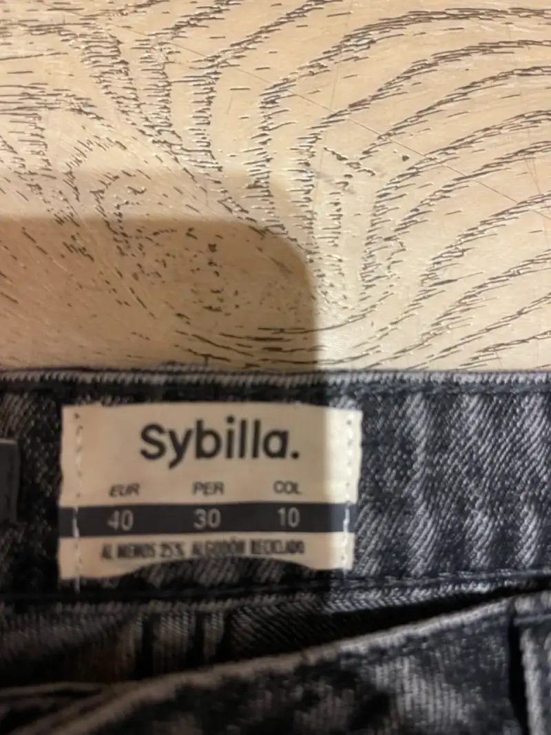 Jeans anchos grises Sybilla para mujer - 2