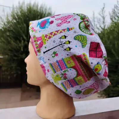 Gorros de satén para cabello en varios colores - miniatura 6