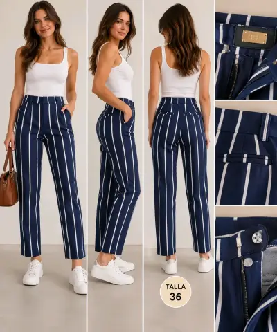Super pack de pantalones formales de mujer. - miniatura 4