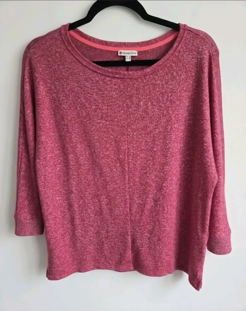 Polera Magenta de manga larga para mujer - 2
