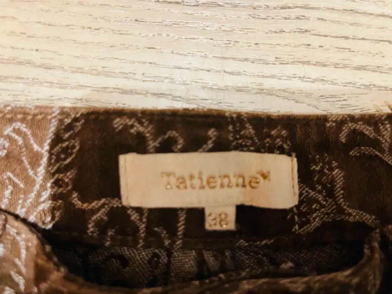 Pantalones anchos estampados marrón Tattienne - 2