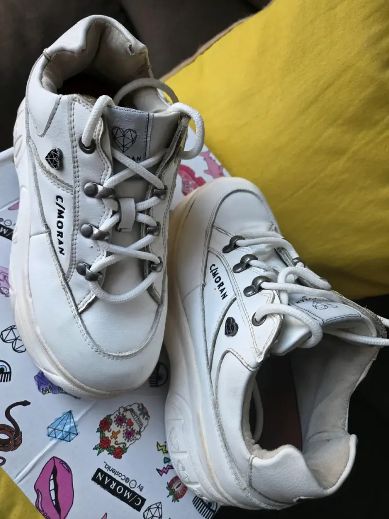 Zapatillas blancas de plataforma C/Moran - 5