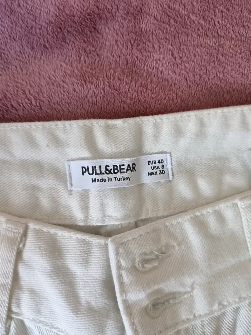 Jeans blancos Pull&Bear talle 40 - 2