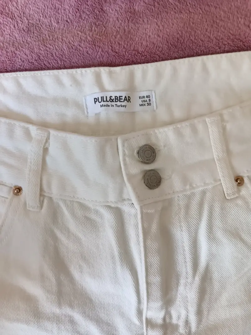 Jeans blancos Pull&Bear talle 40 - 3