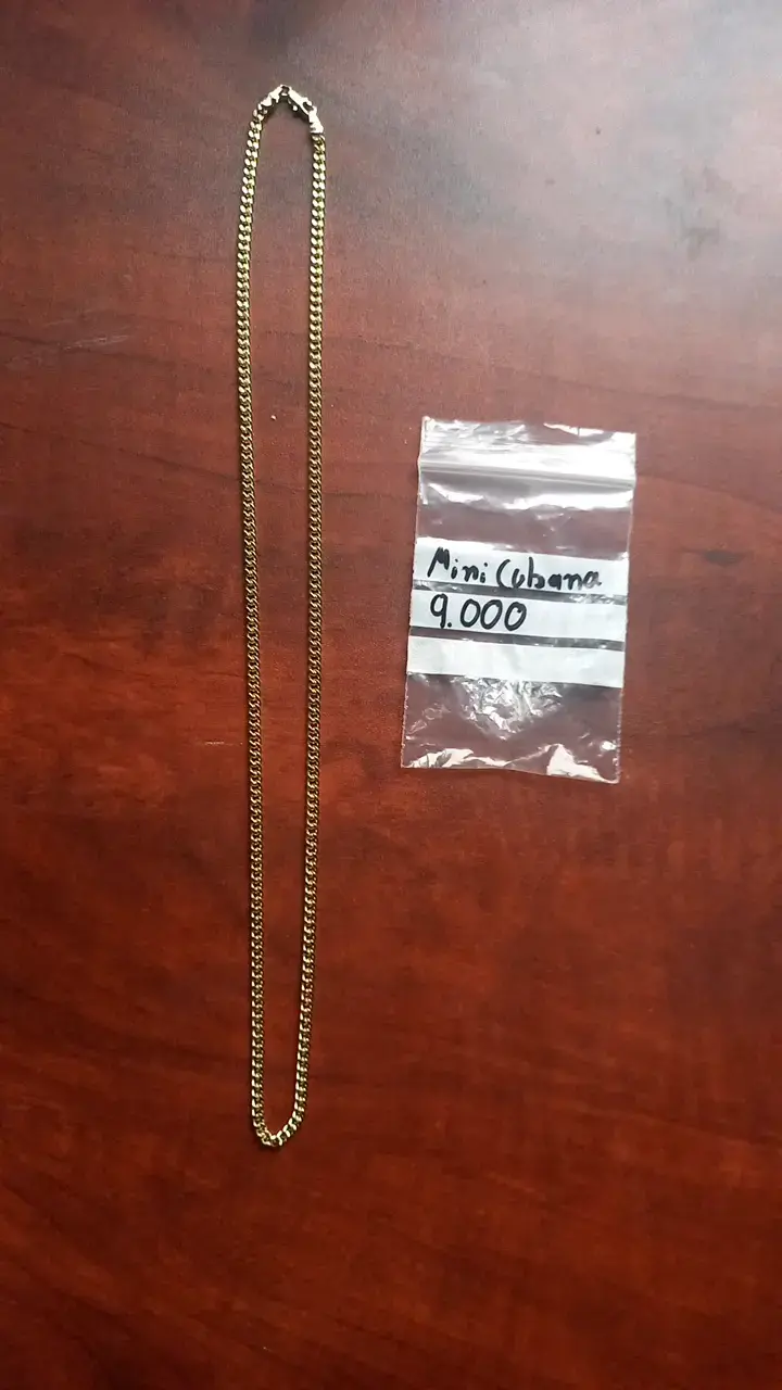 Cadena Mini Cubana Dorada