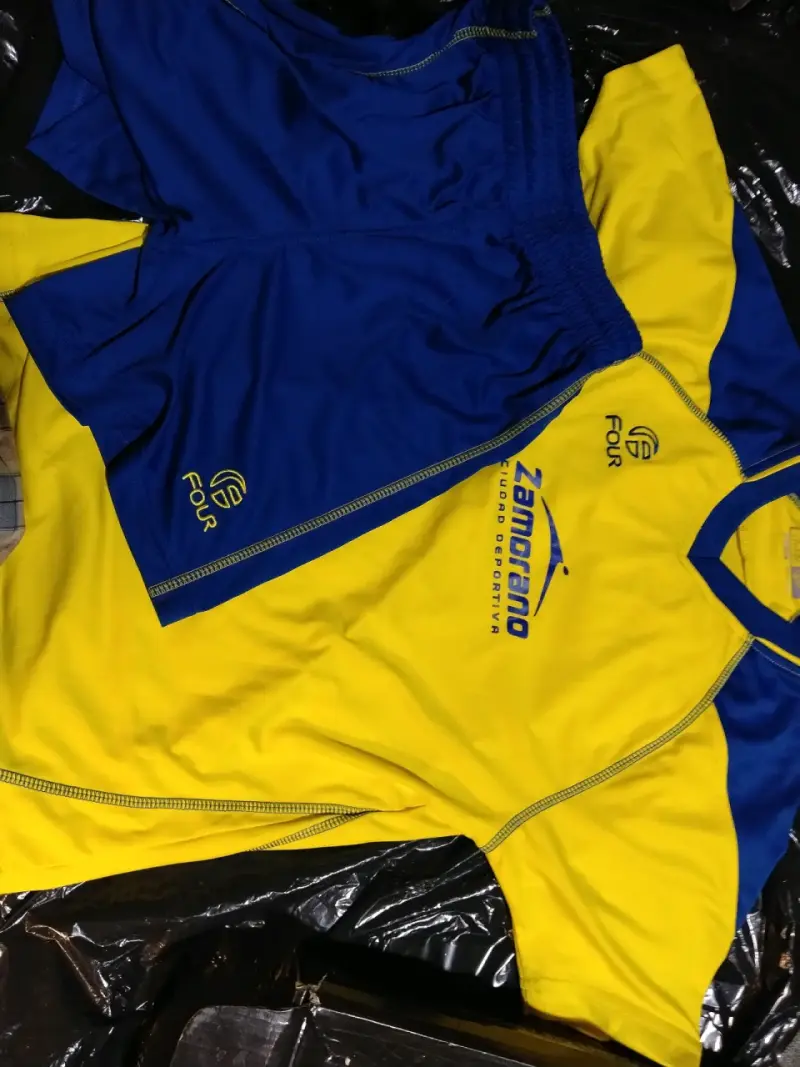 Conjunto de fútbol amarillo y azul Adidas Colombia - 2