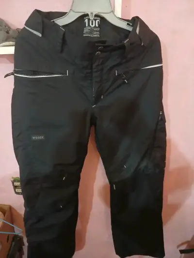 Pantalones de snowboard Wedze negros para hombre - miniatura 1