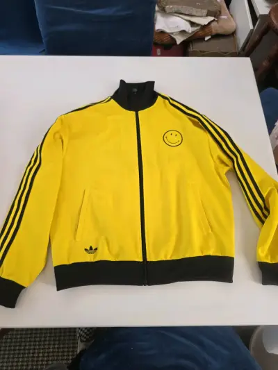 Chaqueta deportiva amarilla Adidas Smiley Originals - miniatura 1