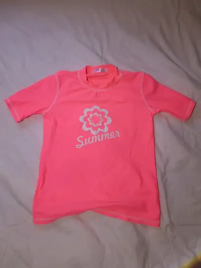 Polera rosada de verano para niña - miniatura 1
