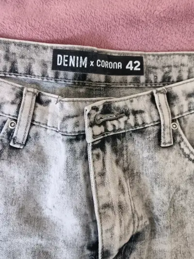 Jeans de mezclilla gris para mujer talla 42 - miniatura 2