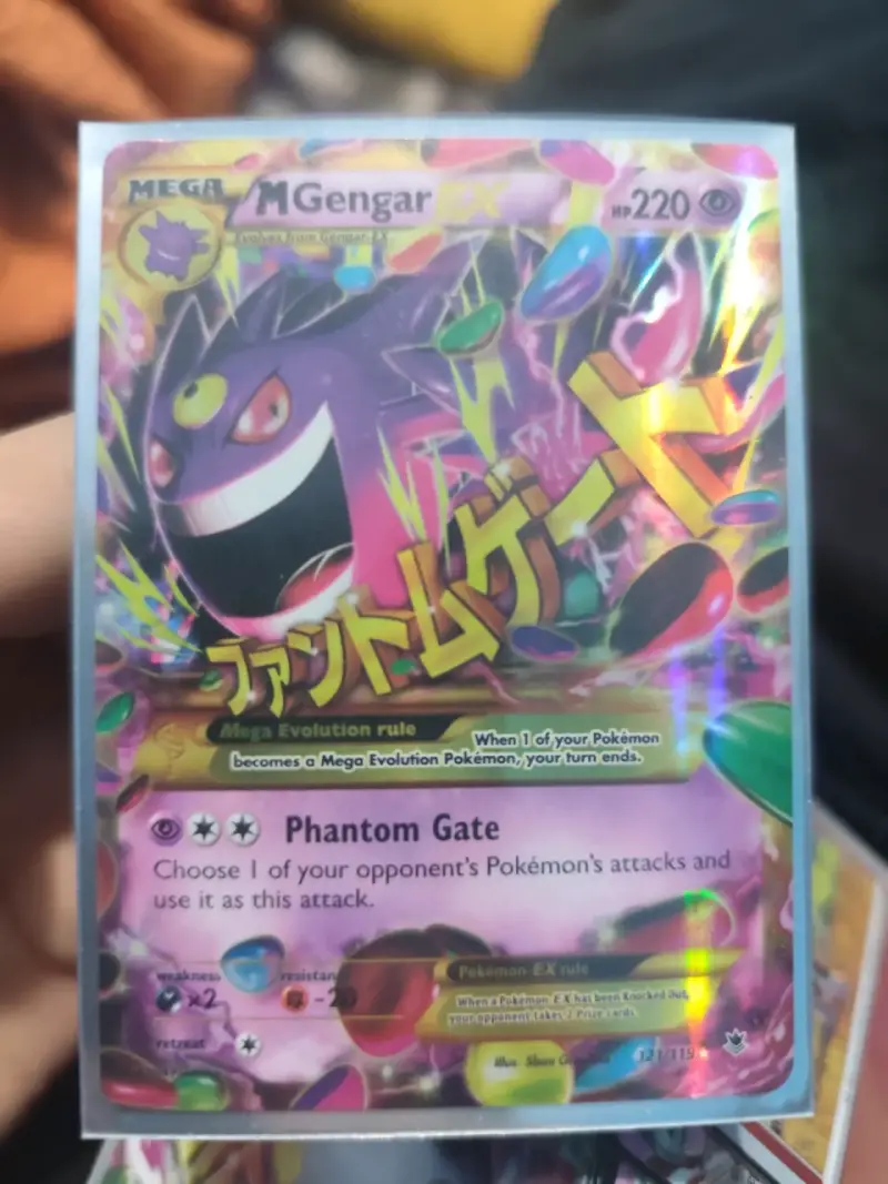 Carta Pokémon Mega Gengar EX Holográfica